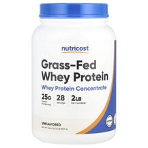 Grass-Fed Whey Protein Unflavored Протеин Изолят Nutricost