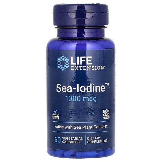 Основне фото товару Life Extension, Sea-Iodine 1000 mcg, Морський Йод 1000 мкг, 60 ка
