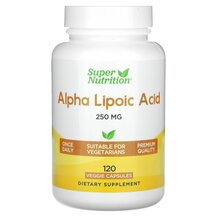 Alpha Lipoic Acid 250 mg Альфа-липоевая Super Nutrition Alpha Lipoic Acid 250 mg Альфа-липоевая Super Nutrition