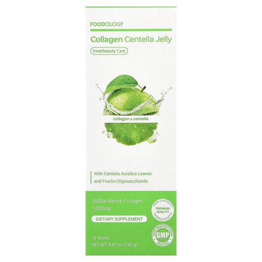 Основне фото товару Collagen Centella Jelly 10 Sticks Основне фото товару Foodology, Collagen Centella Jelly 10 Sticks, Морський колаген, 2