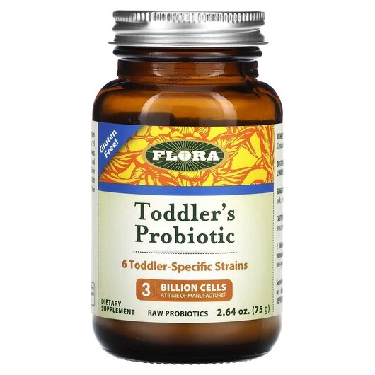 Основное фото товара Flora, Пробиотики, Toddler's Probiotic, 75 g Ice
