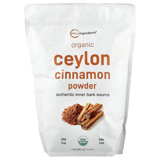 Основне фото товару Organic Ceylon Cinnamon Powder, Екстракт кориці, 907 г