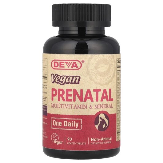 Основное фото товара Vegan Prenatal Multivitamin & Mineral One Daily Основное фото товара Deva, Витамины для беременных, Vegan Prenatal Multi, 90 таблеток