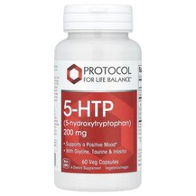 5-гідрокситриптофан 5-HTP 200 mg 60 Veg Protocol for Life 5-гідрокситриптофан 5-HTP 200 mg 60 Veg Protocol for Life