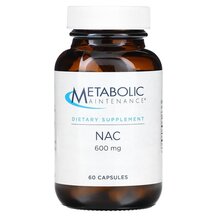 NAC 600 mg NAC N-ацетилцистеин 600 мг Metabolic 60 капсул
