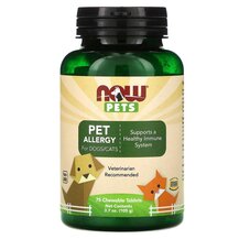 Pets Pet Allergy Поддержка аллергии NOW Foods 75 капсул