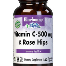 Vitamin C-500 mg Plus Rose Hips Витамин C Bluebonnet