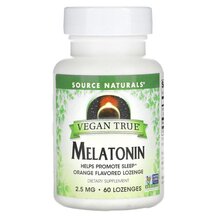 Vegan True Melatonin Orange 2.5 mg Мелатонин Source Vegan True Melatonin Orange 2.5 mg Мелатонин Source