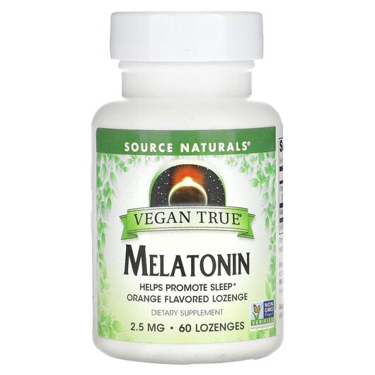 Основное фото товара Мелатонин, Vegan True Melatonin Orange 2.5 mg, 60 леденцов