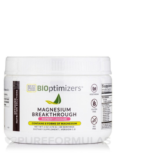 Основне фото товару Magnesium Breakthrough Powder Drink Raspberry Lemonade Flavor Основне фото товару Magnesium Breakthrough Powder Drink Raspberry Lemonade Flavor, Ма