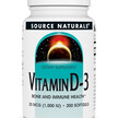 Фото товару Source Naturals, Vitamin D-3, Вітамін D3, 25 мкг