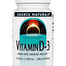 Вітамін D3 Vitamin D-3 Source Naturals 25 мкг