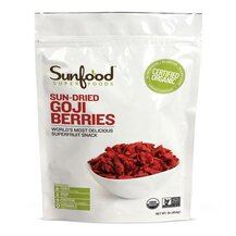 Ягоди Годжі Organic Sun-Dried Goji Berries Sunfood 454 г Ягоди Годжі Organic Sun-Dried Goji Berries Sunfood 454 г