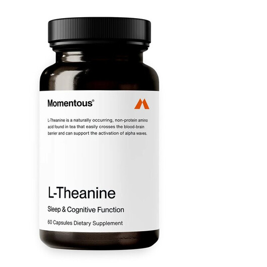 Основне фото товару L-Theanine Основне фото товару Momentous, L-Theanine, L-Теанін, 60 капсул