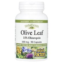 Olive Leaf 500 mg 90 Оливковый лист 500 мг Natural Factors