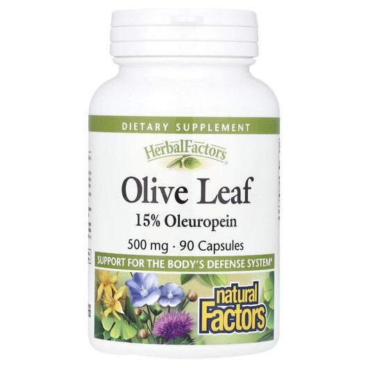 Основне фото товару Olive Leaf 500 mg Основне фото товару Olive Leaf 500 mg 90, Оливковий лист 500 мг, 90 капсул
