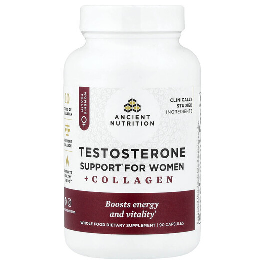 Основне фото товару Testosterone Support for Women + Collagen Основне фото товару Testosterone Support for Women + Collagen, Бустер Тестостерону, 9