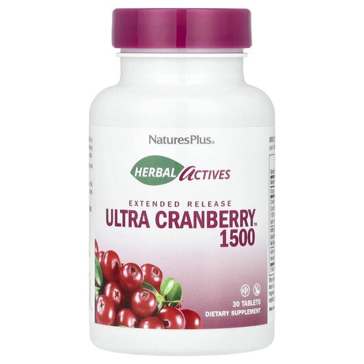 Основное фото товара Herbal Actives Ultra Cranberry 1500 1500 mcg, Травяные добавки, 3