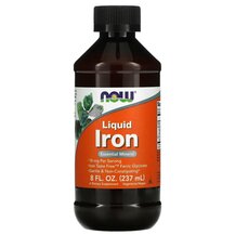 Iron Liquid Ferric Glycinate Железо NOW Foods 237 мл