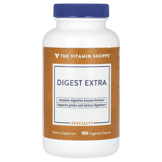 Основне фото товару TheVitaminShoppe, Digest Extra, Ферменти, 180 капсул