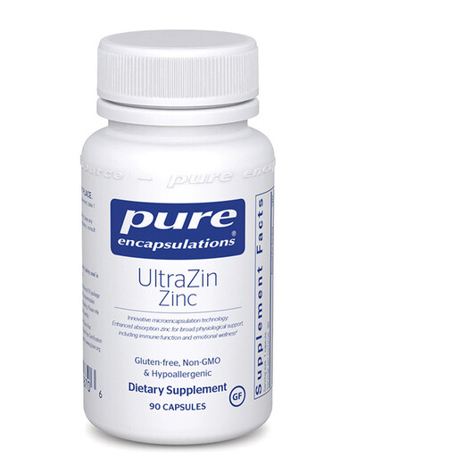 Основне фото товару Pure Encapsulations, UltraZin Zinc, Цинк, 90 капсул