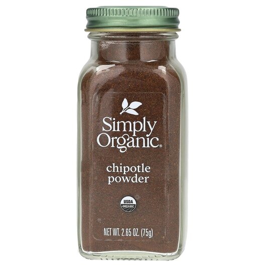 Основне фото товару Simply Organic, Organic Chipotle Powder, Спеції, 75 г