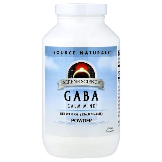 Основное фото товара Source Naturals, ГАМК, GABA Powder, 226.8 г