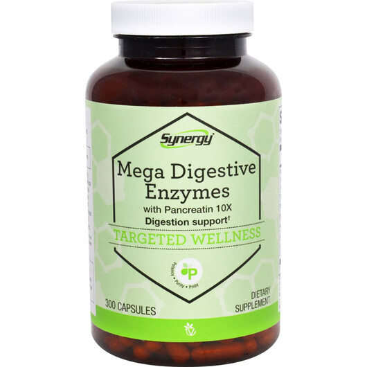 Основне фото товару Mega Digestive Enzymes with Pancreatin 10X, Ферменти, 300 капсул