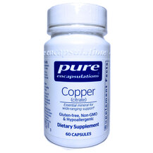 Мідь Цитрат Copper Сitrate Pure Encapsulations 60 капсул