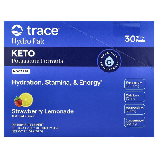 Основне фото товару Hydro Pak Keto Strawberry Lemonade 30 Stick Packs Основне фото товару Hydro Pak Keto Strawberry Lemonade 30 Stick Packs, Контроль ваги,
