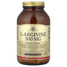 L-Arginine Free Form 500 mg L-Аргинин 500 мг Solgar