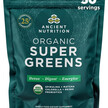 Фото товару Ancient Nutrition, Organic Super Greens Powder, Супергрінс, 14.1 