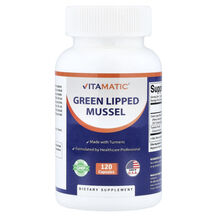 Зелена мідія Green Lipped Mussel Vitamatic 120 капсул Зелена мідія Green Lipped Mussel Vitamatic 120 капсул