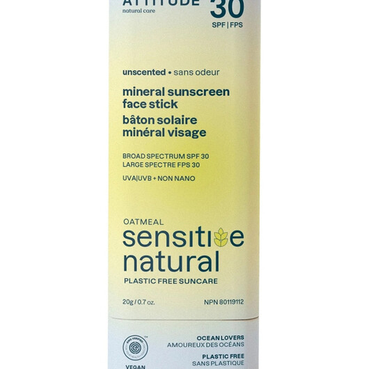Основне фото товару Sensitive Natural Mineral Sunscreen Face Stick SPF Основне фото товару Sensitive Natural Mineral Sunscreen Face Stick, Сонцезахисний зас