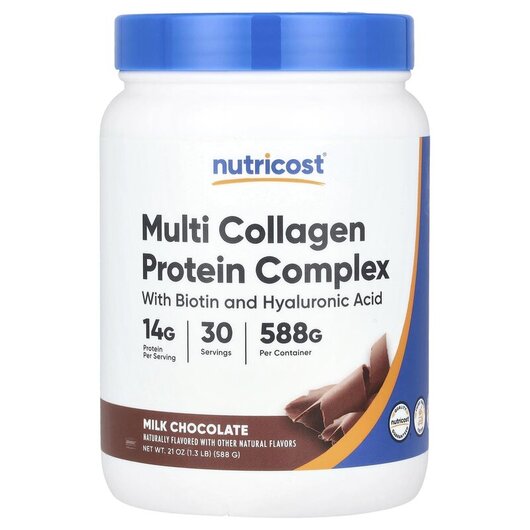 Основное фото товара Multi Collagen Protein Complex Milk Chocolate Основное фото товара Коллаген, Multi Collagen Protein Complex Milk Chocolate, 588 г