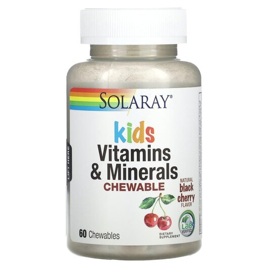 Основное фото товара Kids Vitamins & Minerals Chewable Natural Black, Мультивитами
