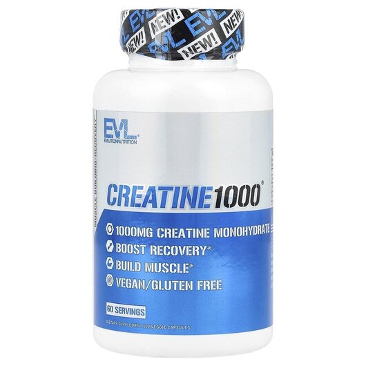 Основное фото товара Creatine1000 Основное фото товара EVLution Nutrition, Креатин, Creatine1000, 120 капсул
