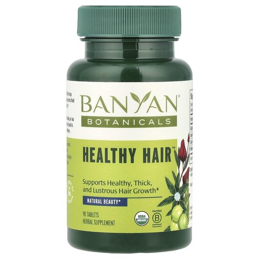 Основне фото товару Banyan Botanicals, Healthy Hair, Вітаміни для волосся, 90 таблето