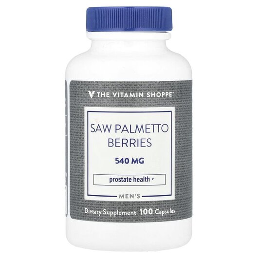 Основное фото товара Со Пальметто, Men's Saw Palmetto Berries 540 mg, 100 капсул