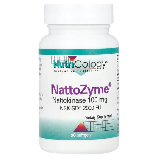 Основное фото товара Nutricology, NattoZyme 100 мг, NattoZyme 100 mg 60, 60 капсул