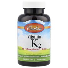 Вітамін K2 MK-7 45 мкг Vitamin K2 Carlson 180 капсул