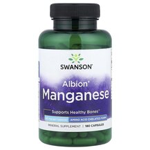 Albion Manganese 40 mg Марганец Swanson 180 капсул