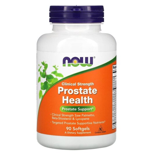 Основное фото товара Clinical Strength Prostate Health Основное фото товара NOW Foods, Поддержка простаты, Prostate Health, 90 капсул