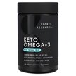 Фото товару Keto Omega with Wild Sockeye Salmon Oil Фото товару Sports Research, Keto Omega, Кето Омега, 120 капсул