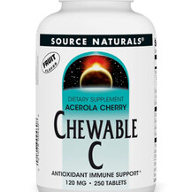 Ацерола Acerola Cherry Chewable C Source Naturals