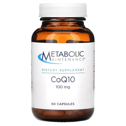 Основное фото товара CoQ10 100 mg Основное фото товара Metabolic Maintenance, Коэнзим CoQ10, CoQ10 100 mg, 60 капсул