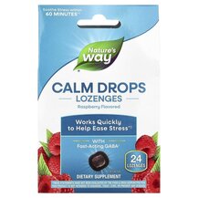 Calm Drops Lozenges Raspberry Поддержка стресса Nature's Calm Drops Lozenges Raspberry Поддержка стресса Nature's
