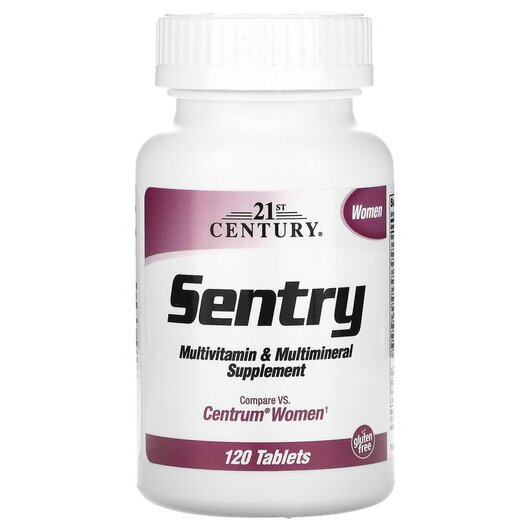Основне фото товару Sentry Women Multivitamin & Multimineral Supplement Основне фото товару 21st Century, Sentry, Мультивітаміни для жінок, 120 таблеток