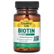 Фото товару Biotin 1000 mcg Фото товару Country Life, Biotin 1000 mcg, Вітамін B7 Біотин, 100 таблеток