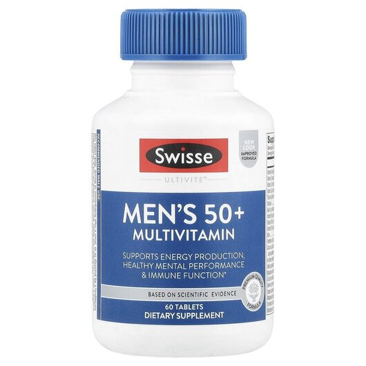 Основное фото товара Swisse, Витамины для мужчин 50+, Men's 50+ Multivitamin, 60 